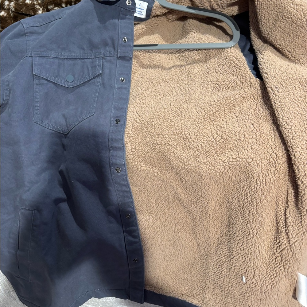 Hurley Navy and Tan Sherpa Collar Jacket - Picture 3 of 4